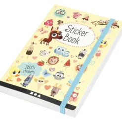 Bok med stickers, stl. 11,5x17 cm, 1 st.