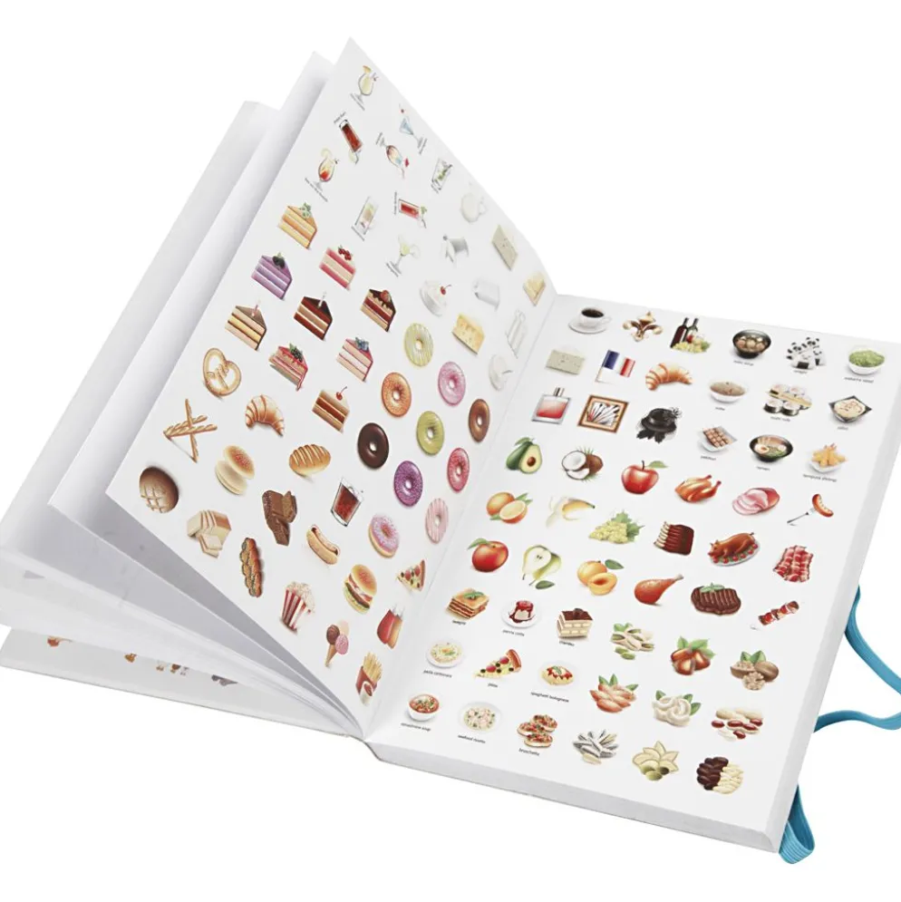 Bok med stickers, stl. 11,5x17 cm, 1 st.