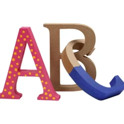 Bokstav, A, H: 8 cm, B: 7 cm, tjocklek 1,5 cm, 1 st.