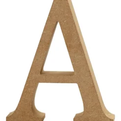 Bokstav, A, H: 8 cm, B: 7 cm, tjocklek 1,5 cm, 1 st.