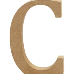 Bokstav, C, H: 8 cm, tjocklek 1,5 cm, 1 st.
