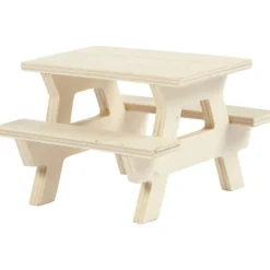 Bord/bänkset, H: 5,5 cm, L: 8 cm, B: 8 cm, 1 st.