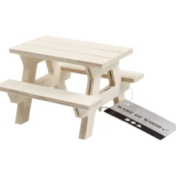 Bord/bänkset, H: 5,5 cm, L: 8 cm, B: 8 cm, 1 st.