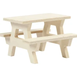 Bord/bänkset, H: 5,5 cm, L: 8 cm, B: 8 cm, 1 st.
