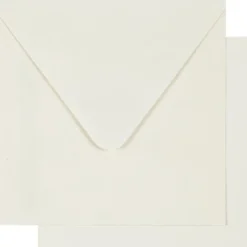 Brevkort, kortstl. 12,5x12,5 cm, kuvertstl. 13,5x13,5 cm, råvit, 10 set/ 1 förp.