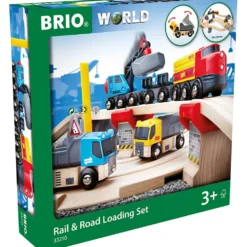 BRIO tåg- och väglastset, ca. 32 delar, 1 förp.