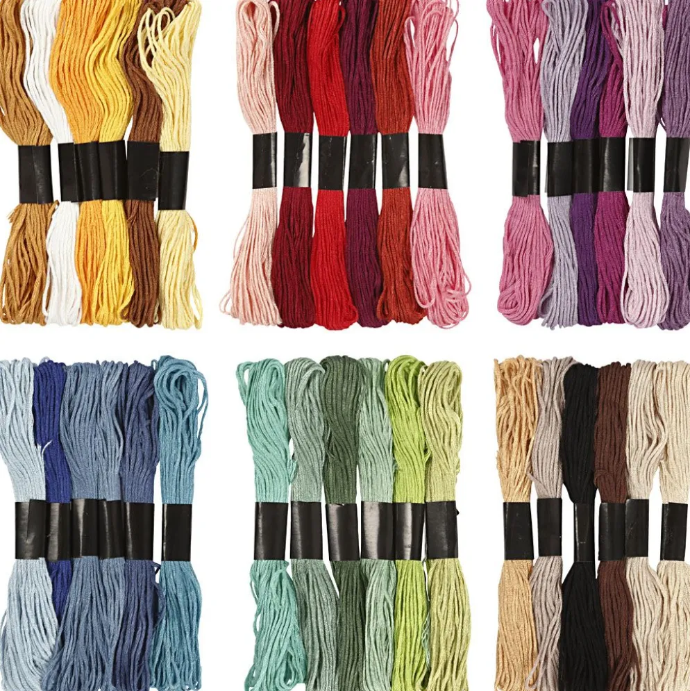 Broderitråd, tjocklek 1 mm, 252 bunt/ 1 förp.