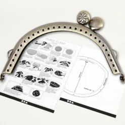 Börshandtag, stl. 8 cm, borstad mässing, 1 st.