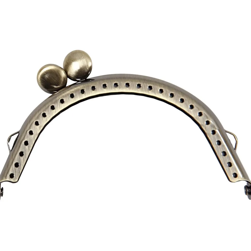Börshandtag, stl. 8 cm, borstad mässing, 1 st.