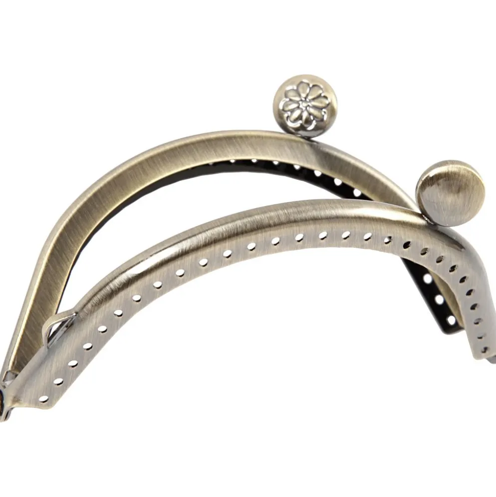Börshandtag, stl. 8 cm, borstad mässing, 1 st.