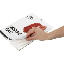 Canvas Block, A4, ark 210x297 mm, 280 g, vit, 10 ark/ 1 st.
