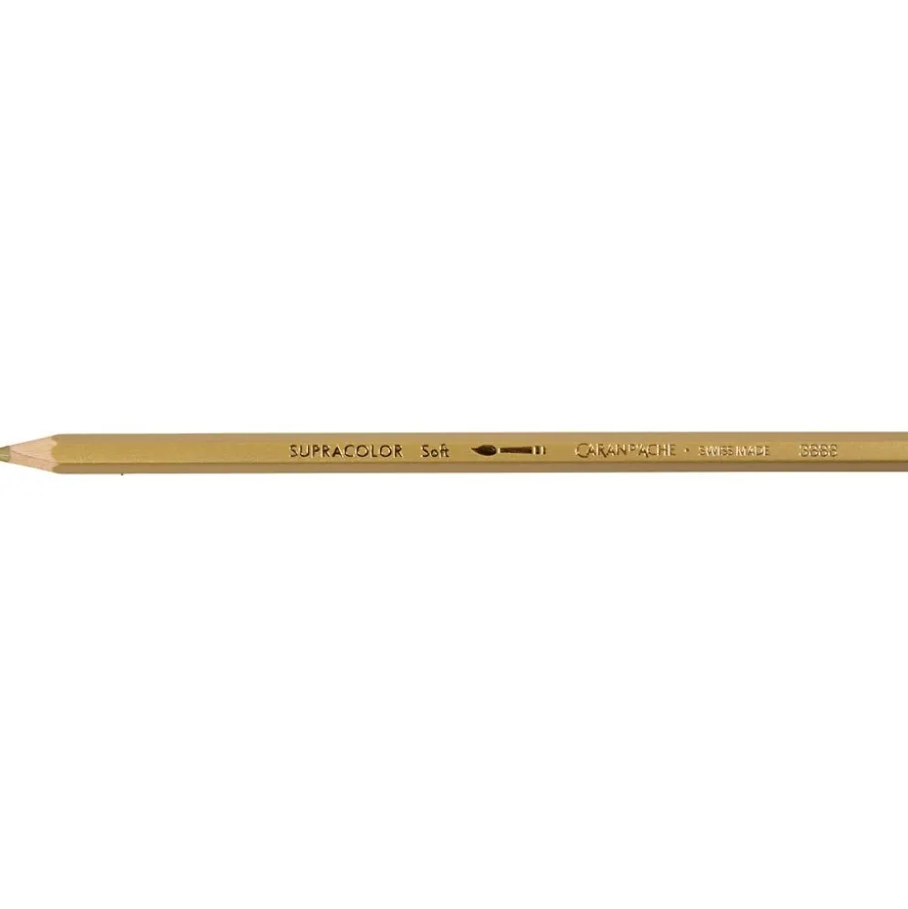 CARAN D’ACHE Färgblyertspennor, guld, 3 st./ 1 förp.
