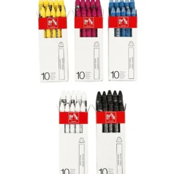 CARAN D’ACHE Neocolor II akvarellkritor, L: 10 cm, tjocklek 8,5 mm, mixade färger, 5x10 st./ 1 förp.