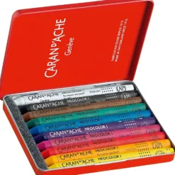 CARAN D’ACHE Neocolor I, L: 10 cm, tjocklek 8,5 mm, mixade färger, 10 st./ 1 förp.
