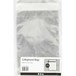 Cellofanpåsar, H: 12,9 cm, B: 9,7 cm, tjocklek 25 my, 20 st./ 1 förp.