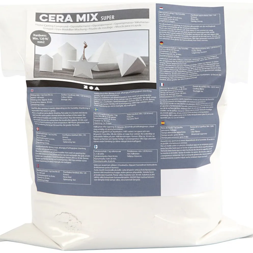 Cera-Mix Super Modellgips, vit, 5 kg/ 1 förp.