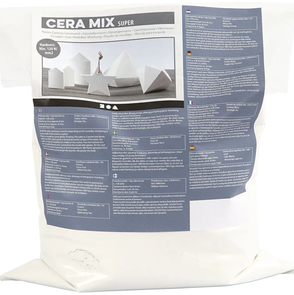 Cera-Mix Super Modellgips, vit, 5 kg/ 1 förp.