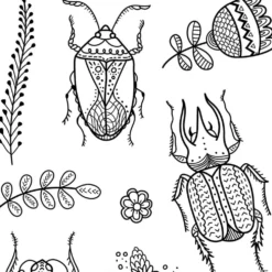 Clear Stamps, insekter, ark 11x15,5 cm, 1 ark