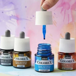 Colorex vattenfärgbaserat bläckset, primärfärger, 5x45 ml/ 1 förp.