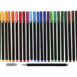 Colortime Fineliner-tuschpennor, spets 0,6-0,7 mm, mixade färger, 24 st./ 1 förp.