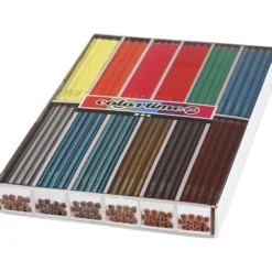 Colortime Färgblyerts, L: 17,45 cm, kärna 3 mm, metallicfärger, neonfärger, 144 st./ 1 förp.