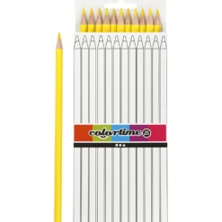 Colortime Färgblyerts, L: 17 cm, kärna 3 mm, gul, 12 st./ 1 förp.