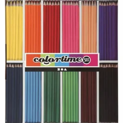 Colortime Färgblyerts, L: 17,45 cm, kärna 3 mm, mixade färger, 12x24 st., 288 st./ 1 förp.