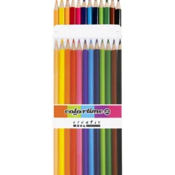 Colortime Färgblyerts, L: 17,45 cm, kärna 3 mm, mixade färger, 12 st./ 1 förp.