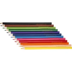 Colortime Färgblyerts, L: 17,45 cm, kärna 3 mm, mixade färger, 12 st./ 1 förp.
