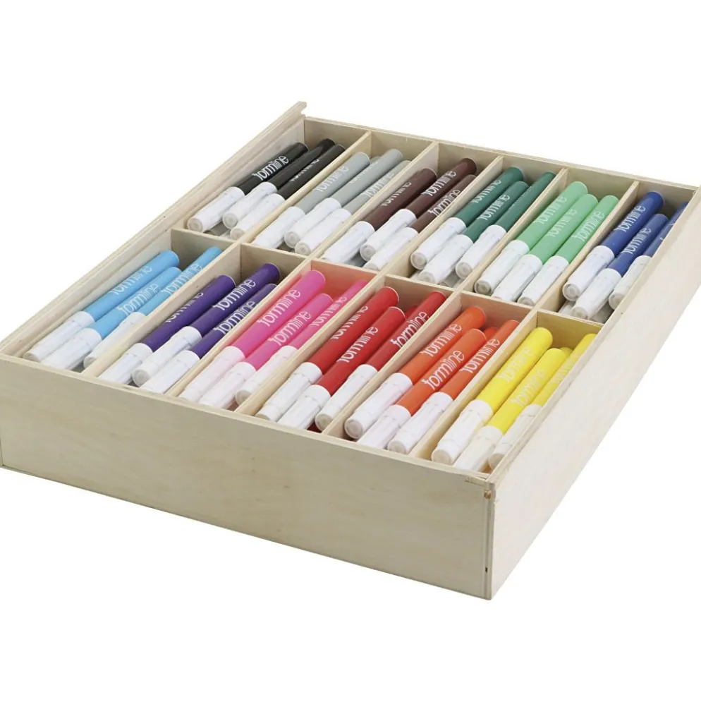 Colortime-pennor, spets 5 mm, mixade färger, 144 st./ 1 förp.