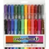 Colortime-pennor, spets 5 mm, mixade färger, 24 st./ 1 förp.