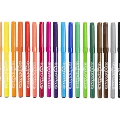 Colortime-pennor, spets 2 mm, mixade färger, 18 st./ 1 förp.