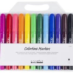Colortime-pennor, spets 5 mm, standardfärger, 12 st./ 1 förp.