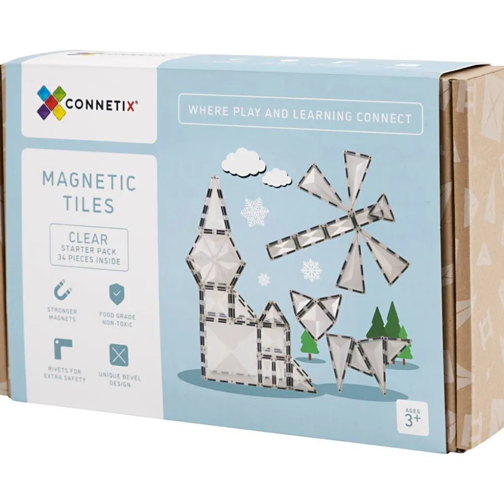Connetix Magnetisk Leksak, klar, transparent, 34 st./ 1 förp.