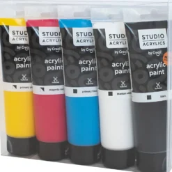 Creall Studio Akrylfärg, mixade färger, 5x120 ml/ 1 förp.