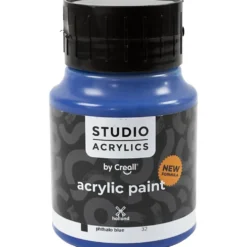 Creall Studio Akrylfärg, täckande, phtalo blue (32), 500 ml/ 1 flaska