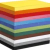 Creativ kartong, A4, ark 210x297 mm, 180 g, mixade färger, 1200 mix. ark/ 1 förp.