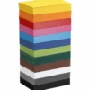 Creativ kartong, A6, ark 105x148 mm, 180 g, mixade färger, 12x100 ark/ 1 förp.