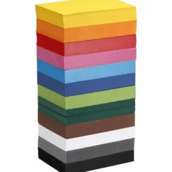 Creativ kartong, A6, ark 105x148 mm, 180 g, mixade färger, 12x100 ark/ 1 förp.