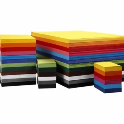 Creativ kartong, A6, ark 105x148 mm, 180 g, mixade färger, 12x100 ark/ 1 förp.