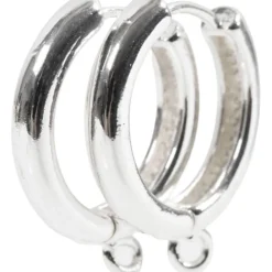 Creoler, Dia. 15 mm, tjocklek 3 mm, försilvrad, 2x2 par/ 1 förp.