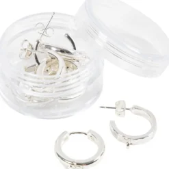 Creoler, Dia. 15 mm, tjocklek 3 mm, försilvrad, 2x2 par/ 1 förp.