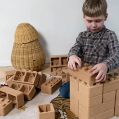Dantoy byggklossar i kork, stl. 20x10x6 + 10x10x6 cm, 22 delar/ 1 förp.