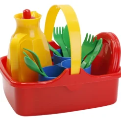 dantoy Picknickset i korg, L: 23 cm, 17 st./ 1 förp.