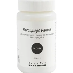 Decoupagelack, blank, 250 ml/ 1 flaska