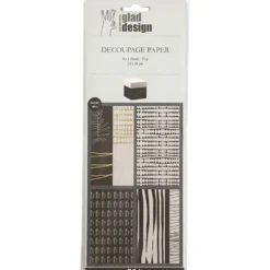 Decoupagepapper, 8 mix. ark/ 1 förp.