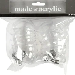 Deko-kula, Dia. 6 cm, transparent, 8 st./ 1 förp.