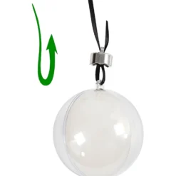 Deko-kula, Dia. 6 cm, transparent, 8 st./ 1 förp.