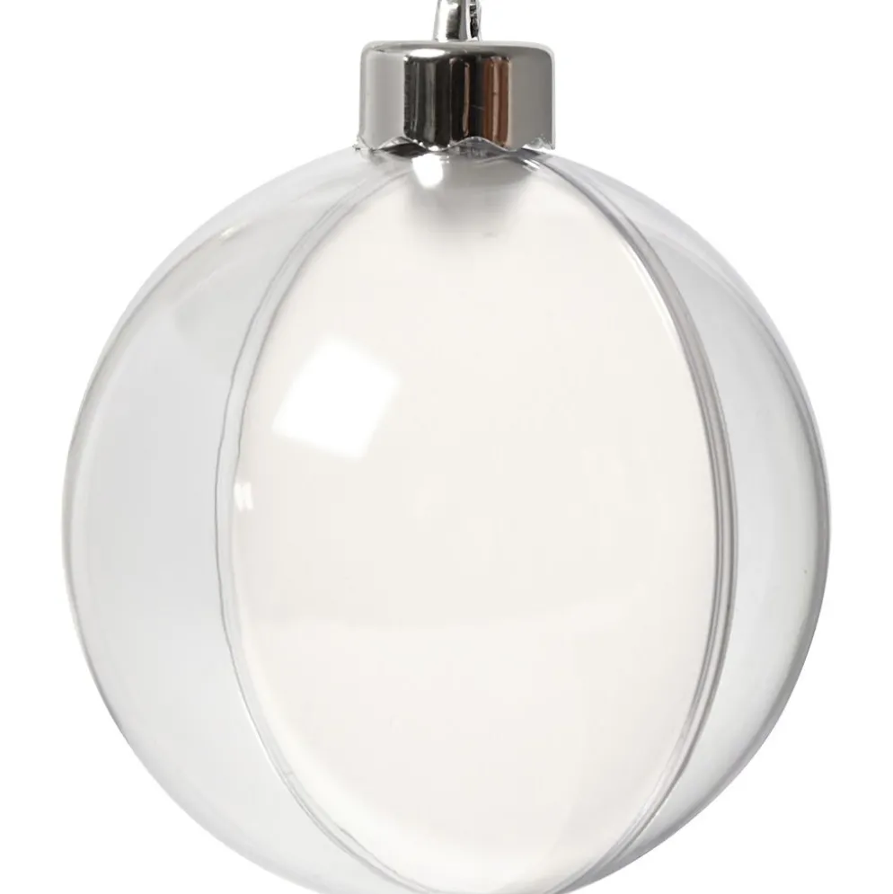 Deko-kula, Dia. 8 cm, transparent, 5 st./ 1 förp.