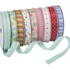 Dekorationsband, B: 10 mm, 9x3 m/ 1 förp.